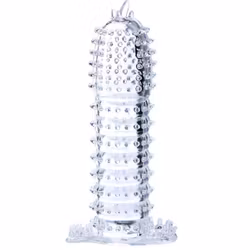 Baile - Penis sleeve with stimulating nubs, Clear