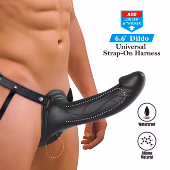 Pretty love - Landon, Vibrating strap-on, Black