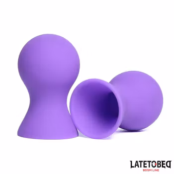 Latetobed - Silicone Nipple Suckers, Purple