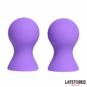 Latetobed - Silicone Nipple Suckers, Purple