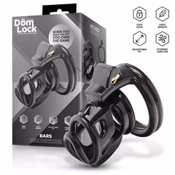 Domlock - Bars Chastity Cage with Internal Lock