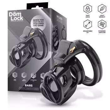 Domlock - Bars Chastity Cage with Internal Lock