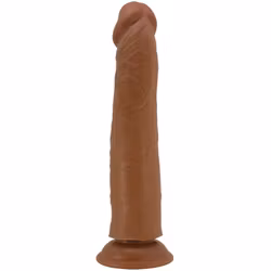 Pretty Love - Sharife, Realistic dildo 25 cm, Mörk hudton