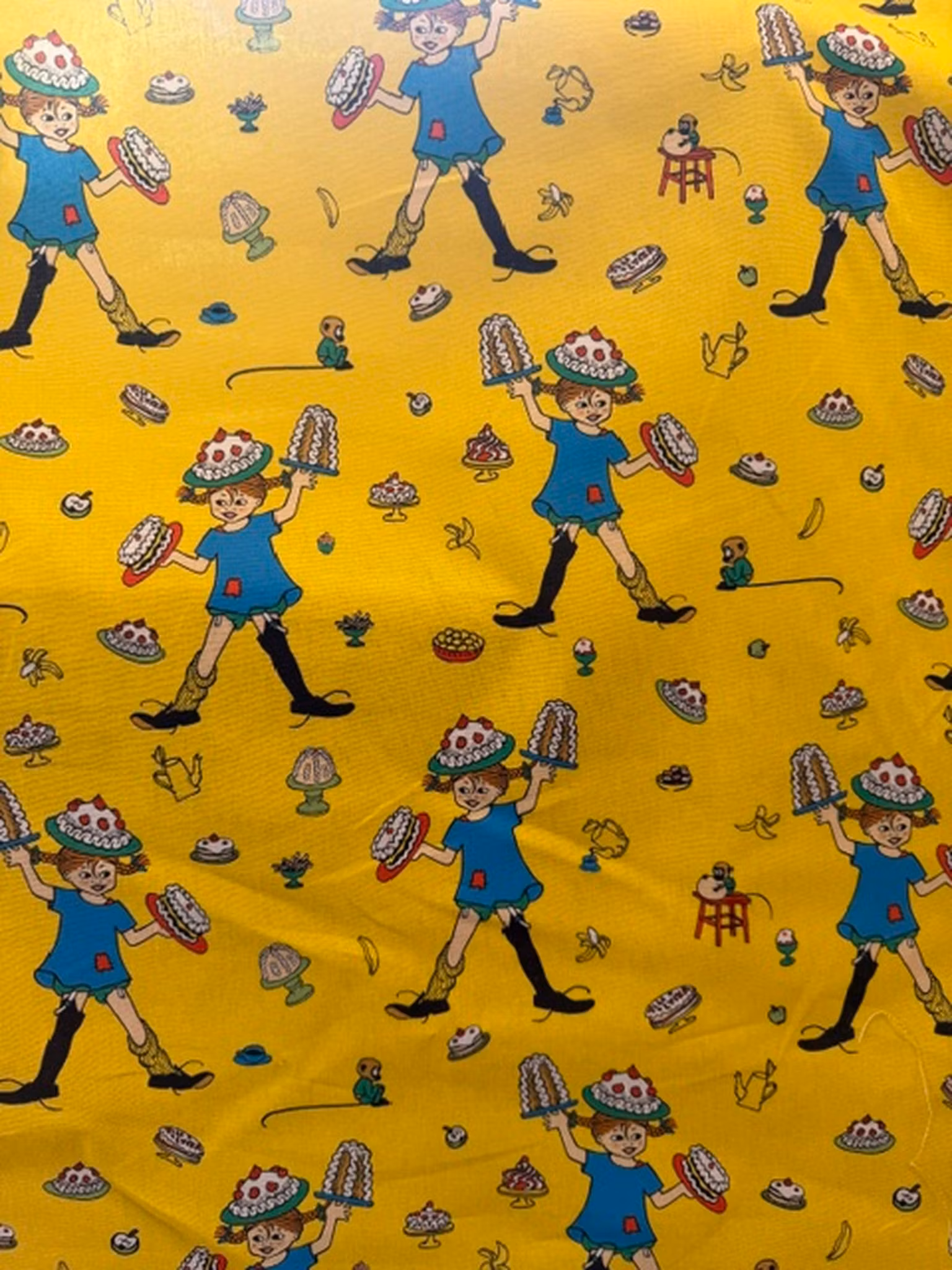 Pippi pannkakstårta gul