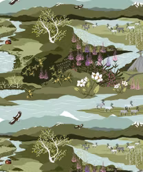 Trikå - Fjällvandring Grön/Turkos