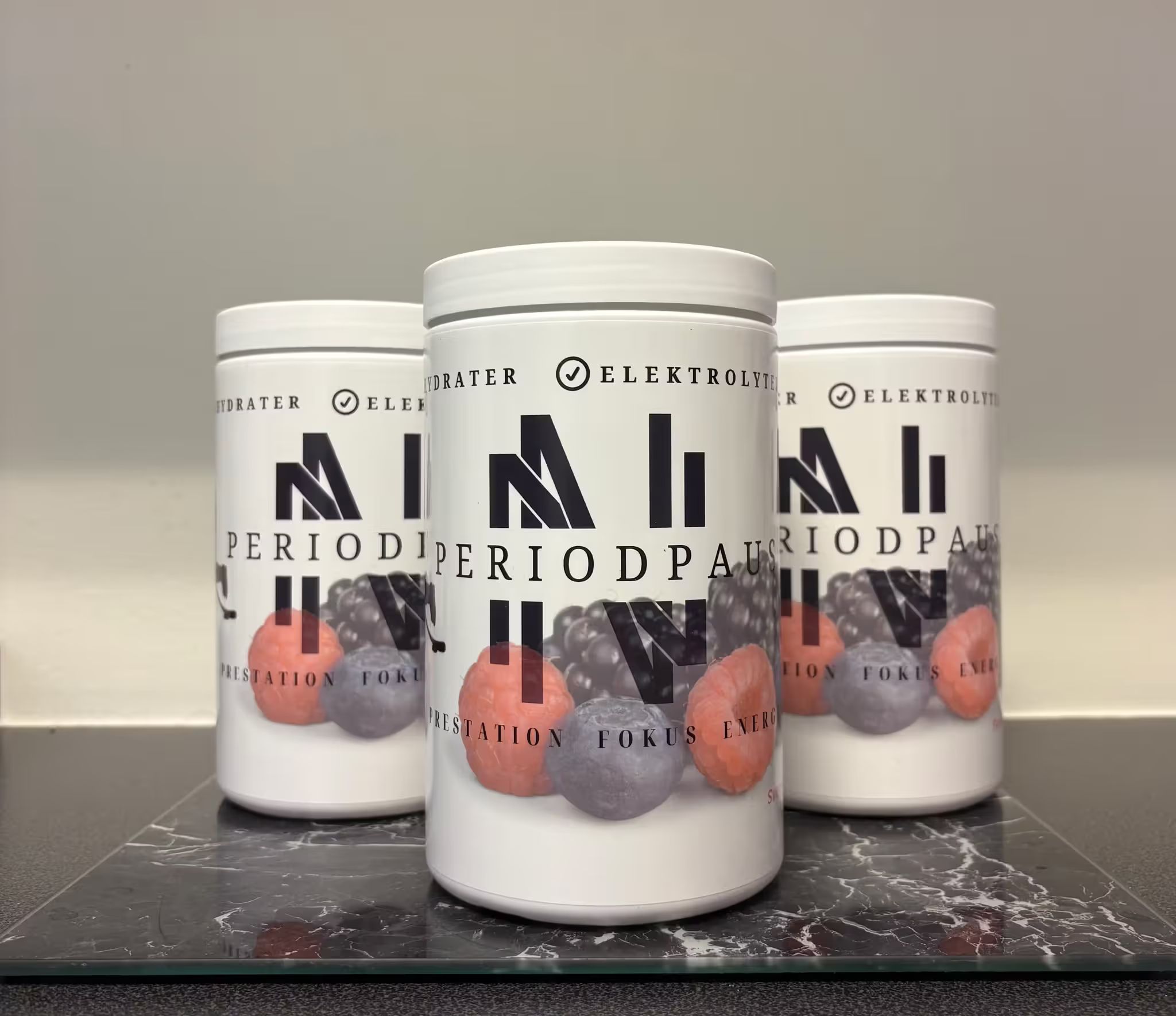 Periodpaus sportdryck 500g från Ny Nivå, smak Svenska Bär - kosttillskott för hockeyspelare