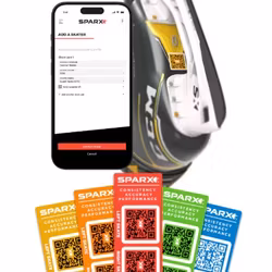 Sparx QR-koder till skridskor