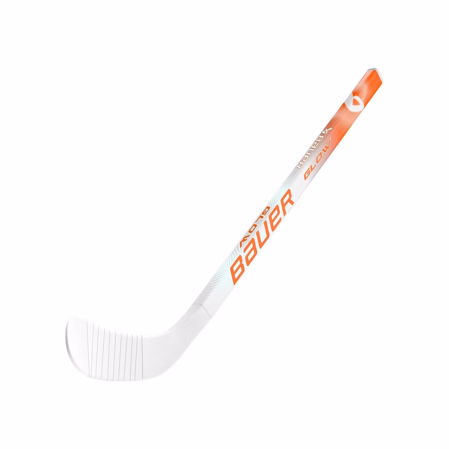 Bauer Glow in the Dark ministick, vit med orange grafik – Bauer Mystery Minis