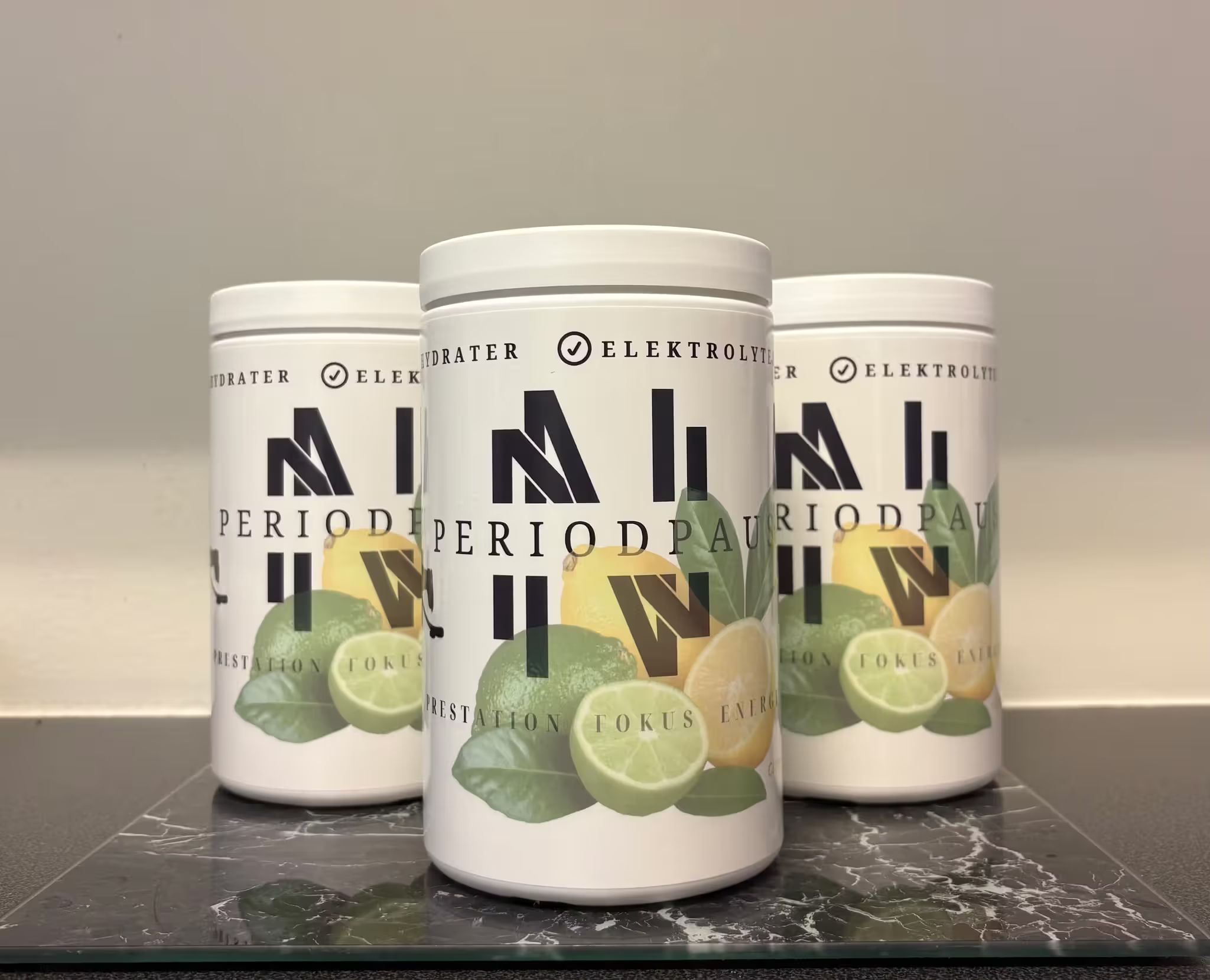 Periodpaus sportdryck 500g från Ny Nivå, smak Citron & Lime - kosttillskott för hockeyspelare