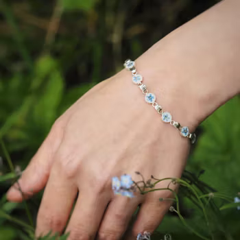 Forglemmegei Armbånd Statement