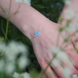 Forglemmegei Armbånd 8mm