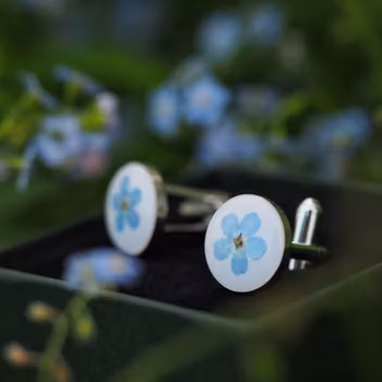 Forget-me-not Cufflinks 14mm