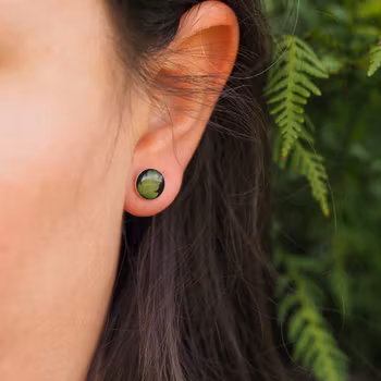 Bregne Øredobber Studs 8mm