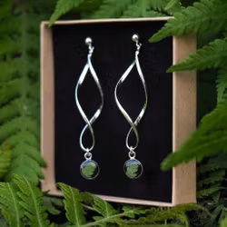 Bregne Øredobber Spiral 8mm