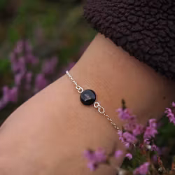 Røsslyng Svart Armbånd 10mm