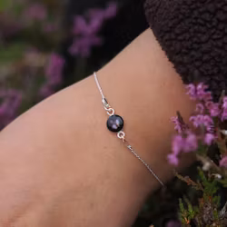 Røsslyng Svart Armbånd 8mm