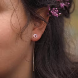 Røsslyng Hvit Øredobber Balanse