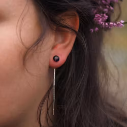 Heather Black Earrings Balance