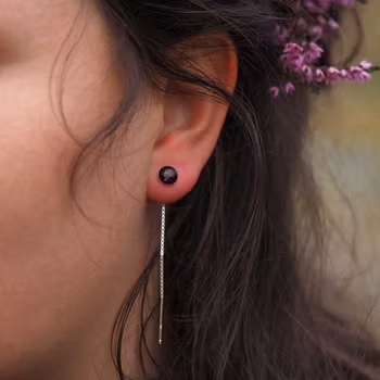 Røsslyng Svart Øredobber Balanse