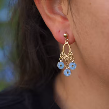 Forget-me-not Earrings Traditional