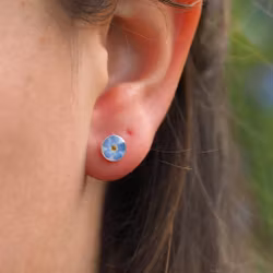 Forglemmegei Øredobber Studs 6mm