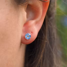 Forglemmegei Øredobber Studs 6mm