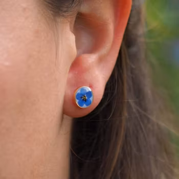Forget-me-not Earrings Studs 8mm