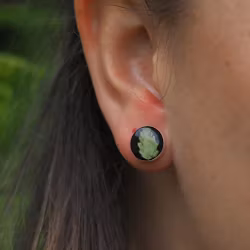 Bregne Øredobber Studs 10mm