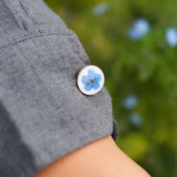 Forglemmegei Mansjettknapper 14mm