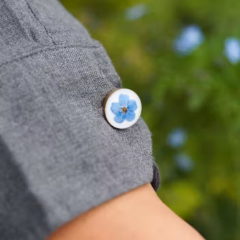 Forget-me-not Cufflinks 14mm