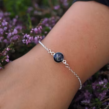 Røsslyng Svart Armbånd 10mm