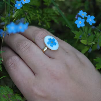 Forglemmegei Ring Oval