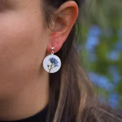 Forglemmegei Øredobber Pin 20mm