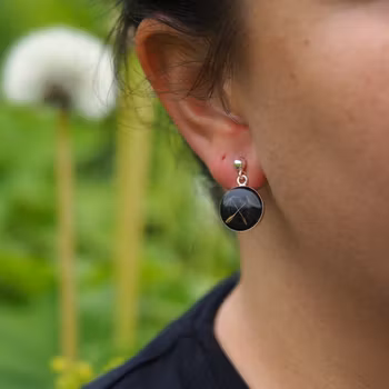 Dandelion Earrings Pin 14mm