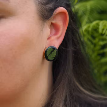 Bregne Øredobber Studs 20mm