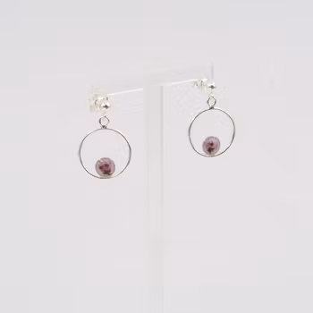 Heather White Earrings Drop