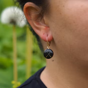Dandelion Earrings Leverback 14mm