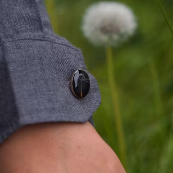 Dandelion Cufflinks Oval