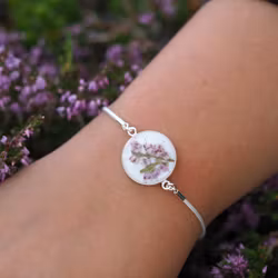 Heather White Cord Clasp 20mm
