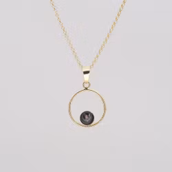 Heather Black Pendant Drop