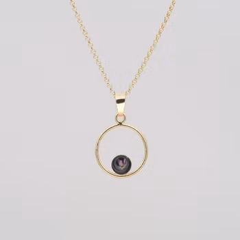 Heather Black Pendant Drop