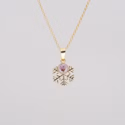 Heather White Pendant Snowflake