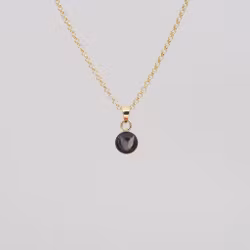 Heather Black Pendant 6mm