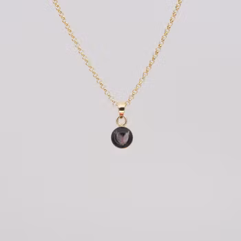 Heather Black Pendant 6mm
