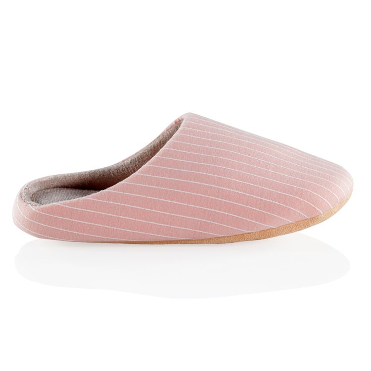 Stribede hjemmesko (rosa)