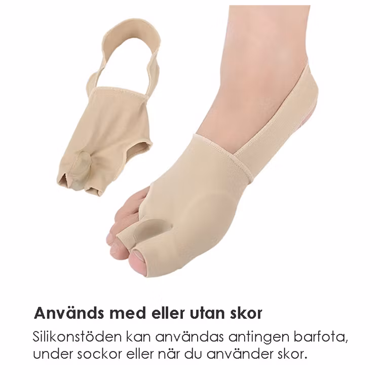Hallux valgus beskyttelse (2-pak)