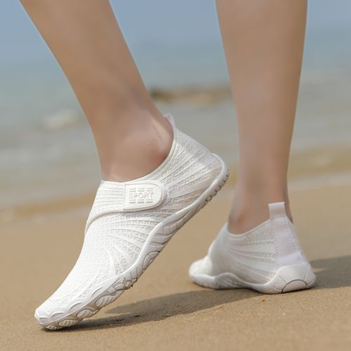 Barfodssko velcro (hvid)