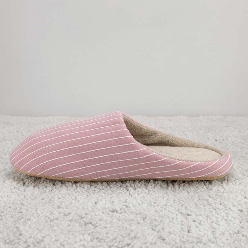 Stribede hjemmesko (rosa)