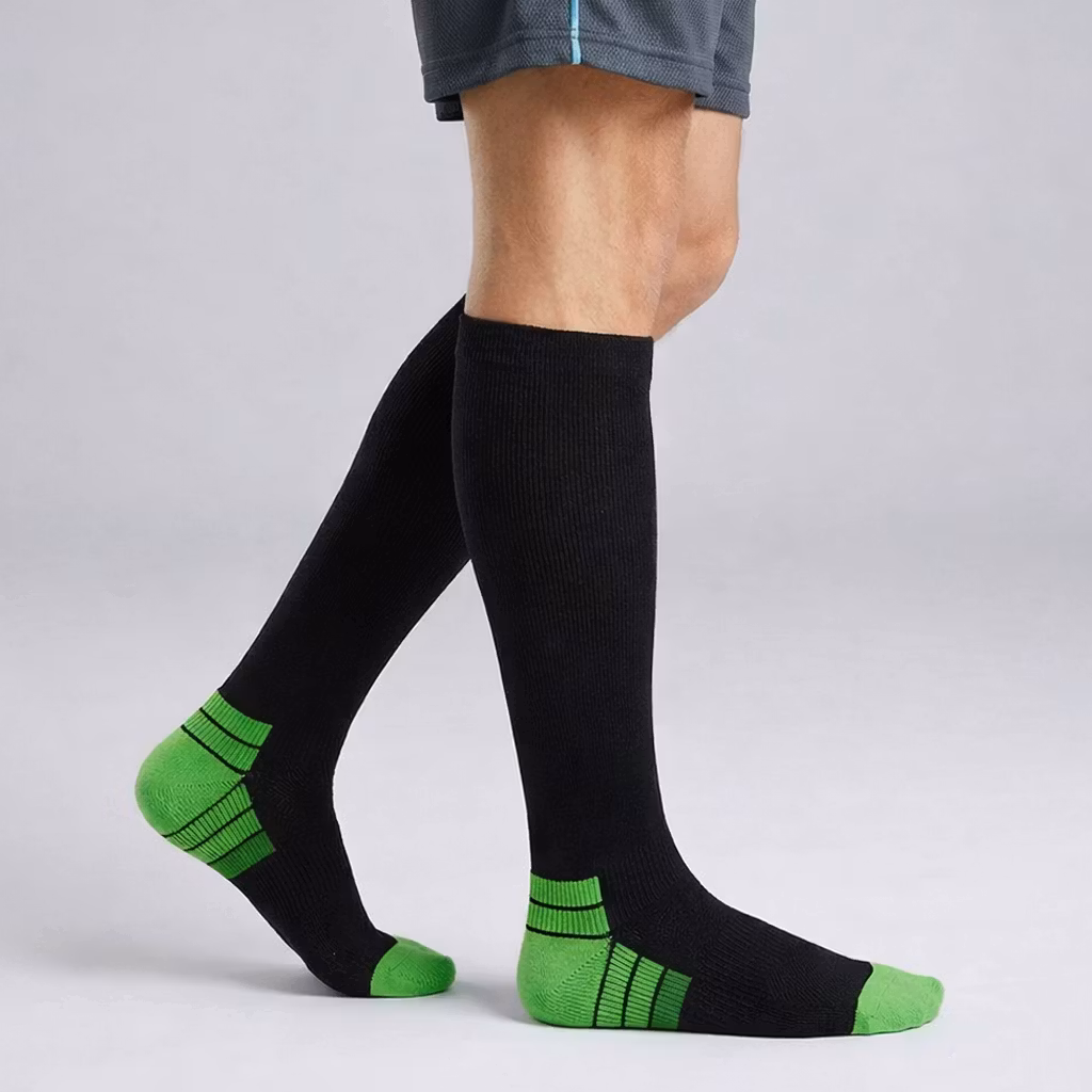 Støttestrømper aktiv grøn