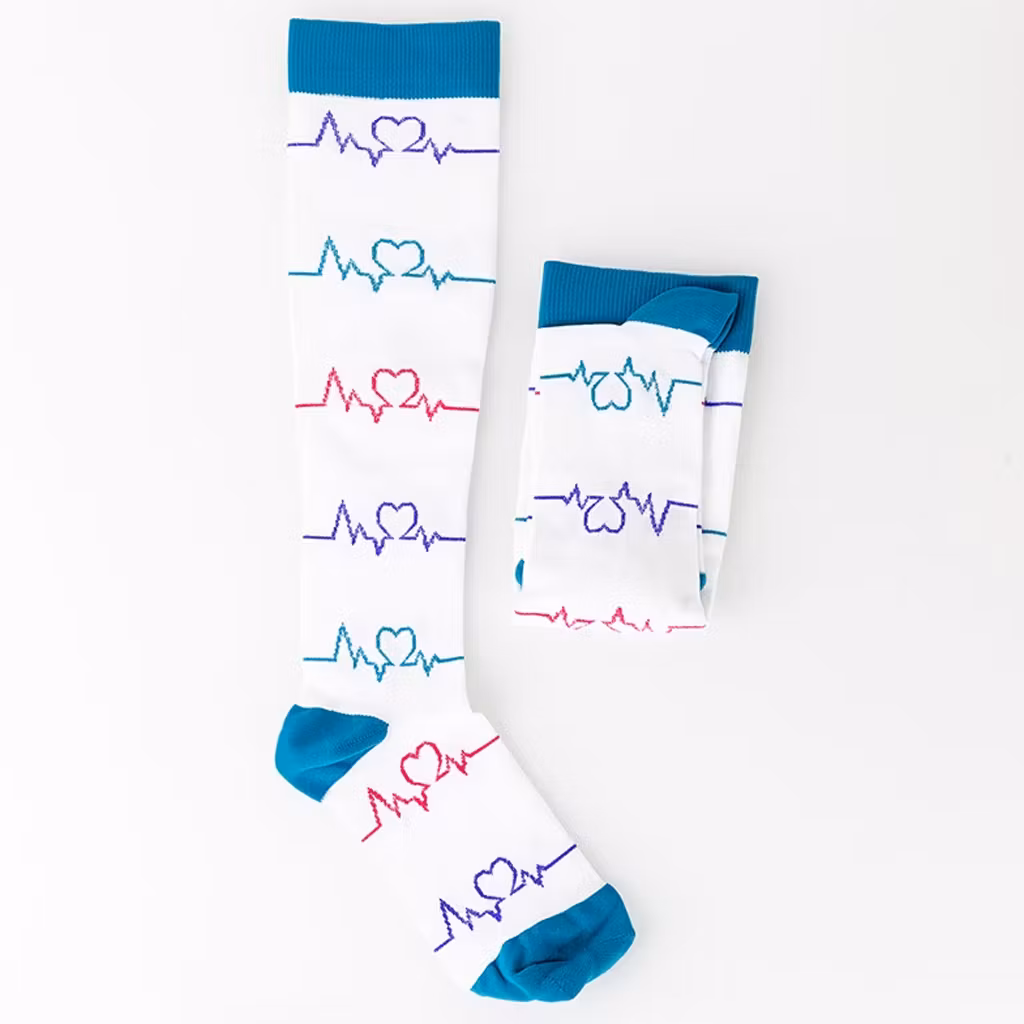 Støttestrømper sygepleje (hvid)